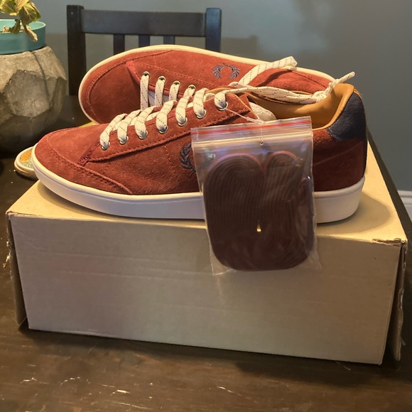 Fred Perry Hopman Suede sneaker NIB size 5.5 - Picture 4 of 5